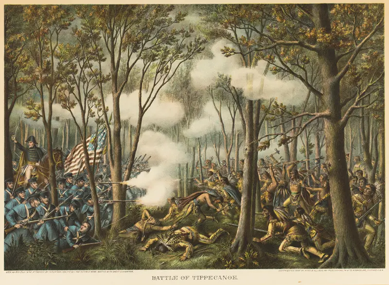 Battle of Tippecanoe Wall Art by Kurz & Allison - High-Resolution Digital Print