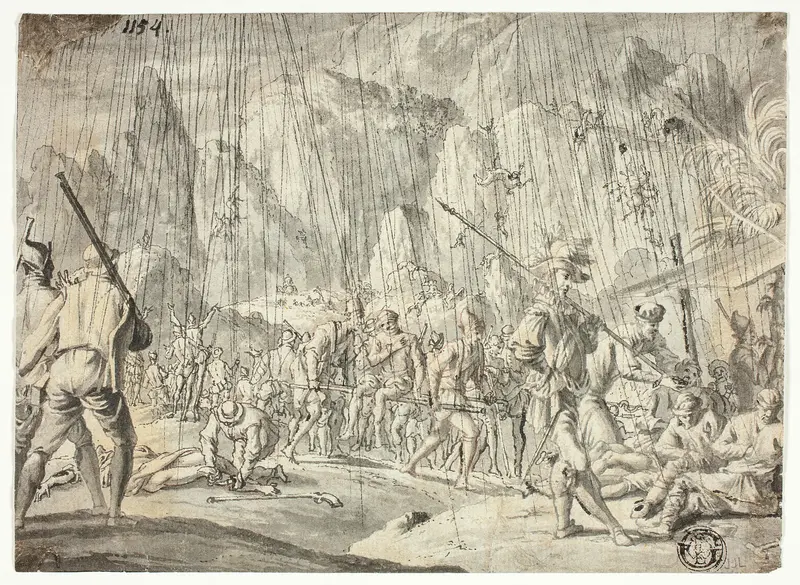Battle Scene Wall Art by Jan Luyken - High-Resolution Digital Print