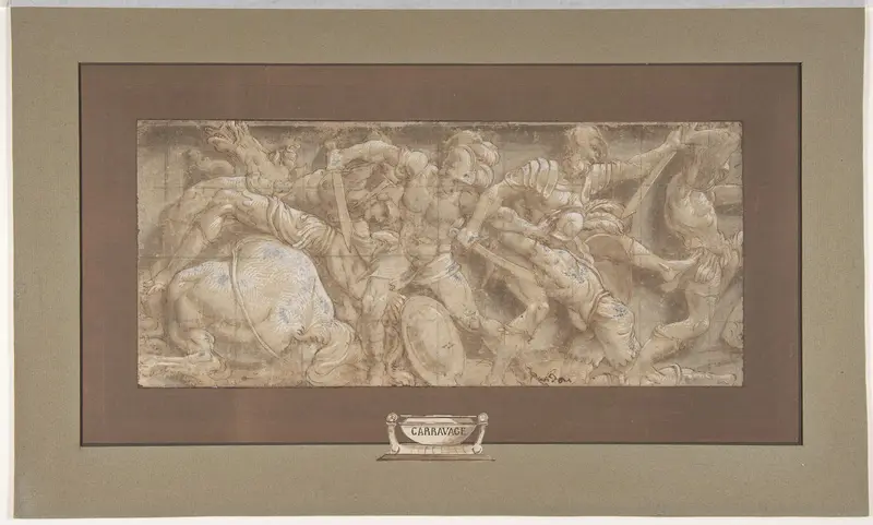 Battle Scene Wall Art by Lelio Orsi (called Lelio da Novellara) - High-Resolution Digital Print