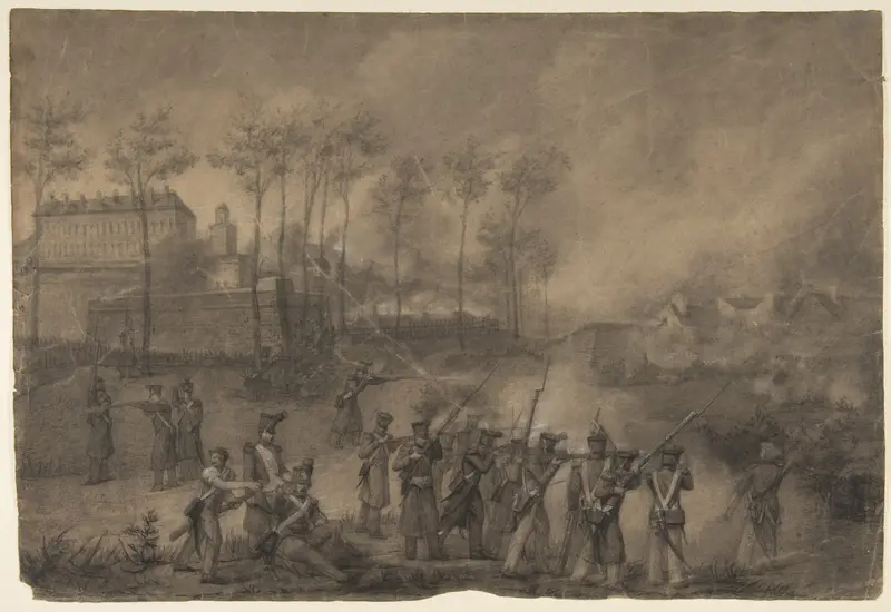 Battle Scene Wall Art by Anonymous, French, 19th century - High-Resolution Digital Print