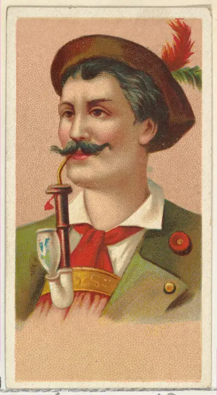 Bavarian Hunter, printer's sample from World's Smokers series (N33) for Allen & Ginter Cigarettes by Allen & Ginter - High-Resolution Digital Print