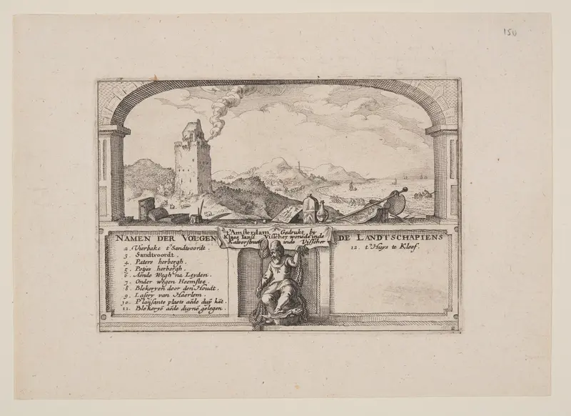 Beacon at Zandvoort, from Views in the Surroundings of Haarlem (Plaisante Plaetsen)
