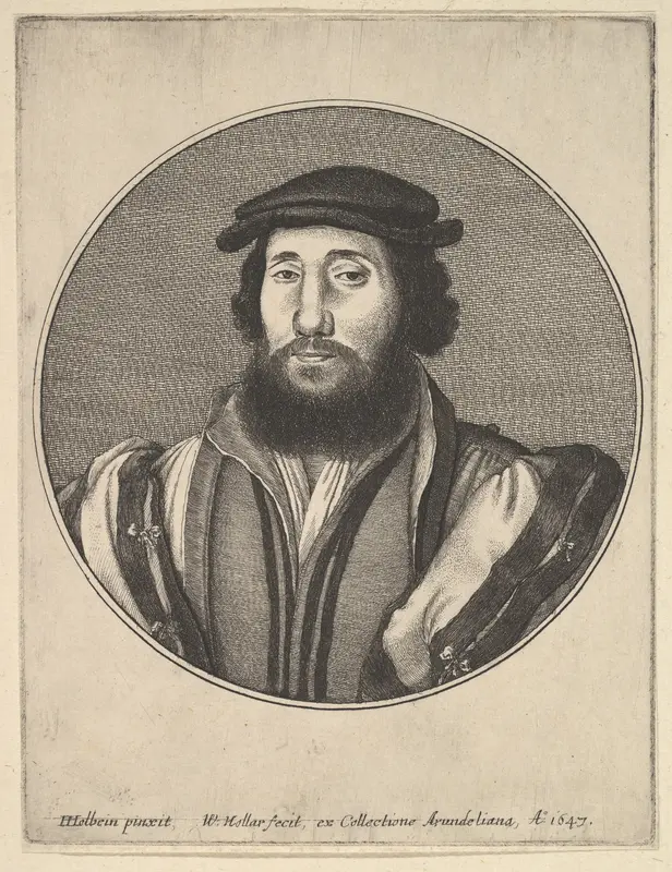 Bearded Man Wall Art by Wenceslaus Hollar - High-Resolution Digital Print
