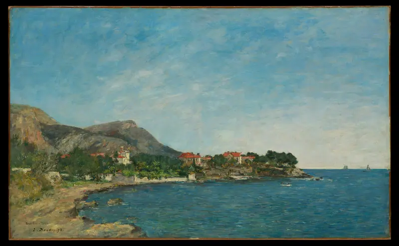Beaulieu: The Bay of Fourmis Wall Art by Eugène Boudin - High-Resolution Digital Print
