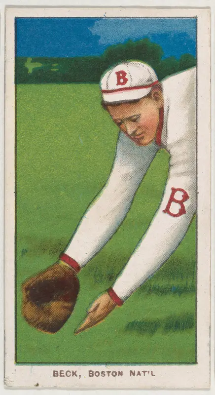 Beck, Boston, National League, from the White Border series (T206) for the American Tobacco Company Wall Art by American Tobacco Company - High-Resolution Digital Print