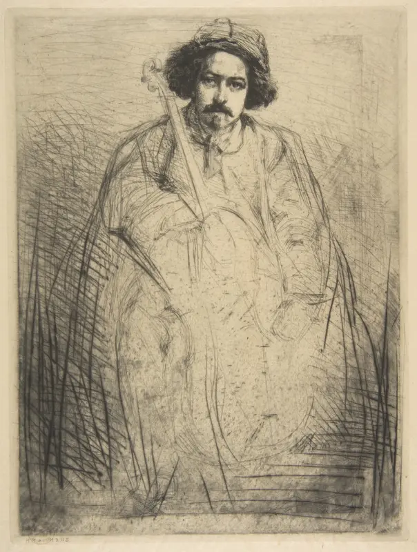 Becquet (J. Becquet, Sculptor) Wall Art by James McNeill Whistler - High-Resolution Digital Print