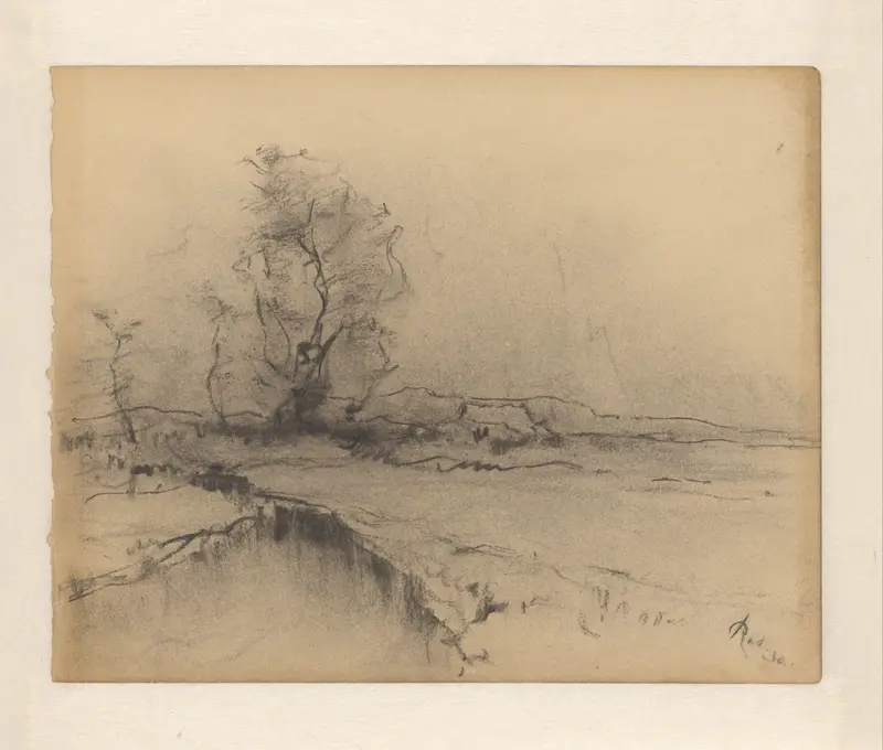 Beek langs landweg Wall Art by Pieter H.J.J. Ras - High-Resolution Digital Print