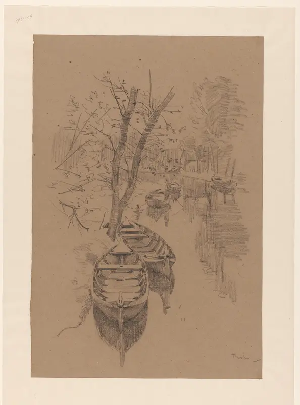 Beek met schuitjes Wall Art by Willem Bastiaan Tholen - High-Resolution Digital Print