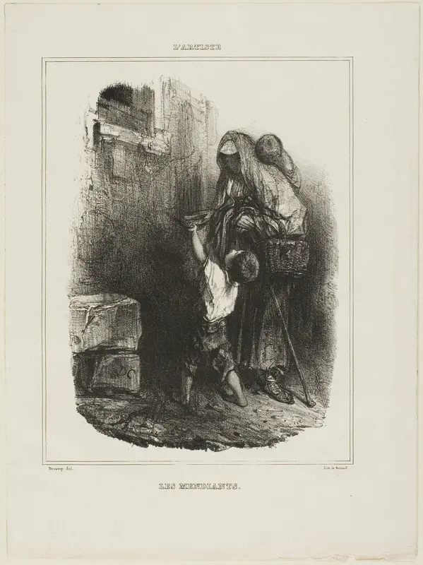 Beggars Wall Art by Alexandre Gabriel Decamps - High-Resolution Digital Print