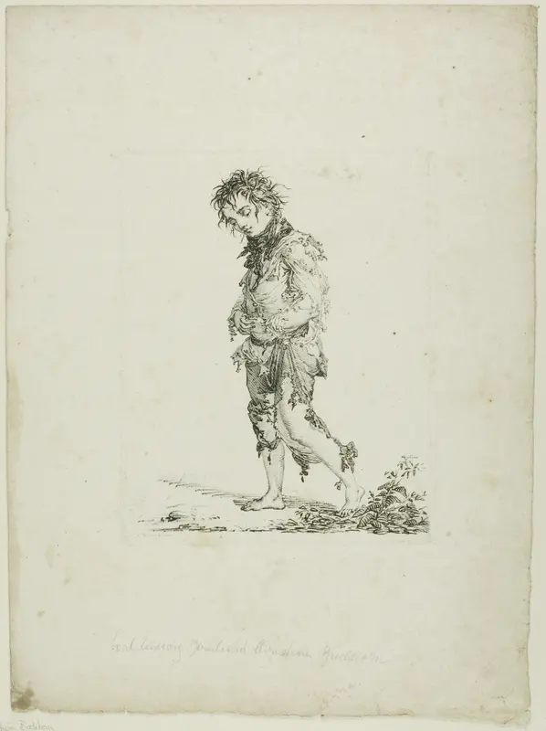 Begger Wall Art by Carl Ludwig Buchhorn - High-Resolution Digital Print