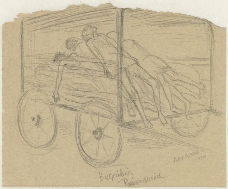 Begräbnis, Ravensbrück, 1944 Wall Art by Aat Breur-Hibma - High-Resolution Digital Print