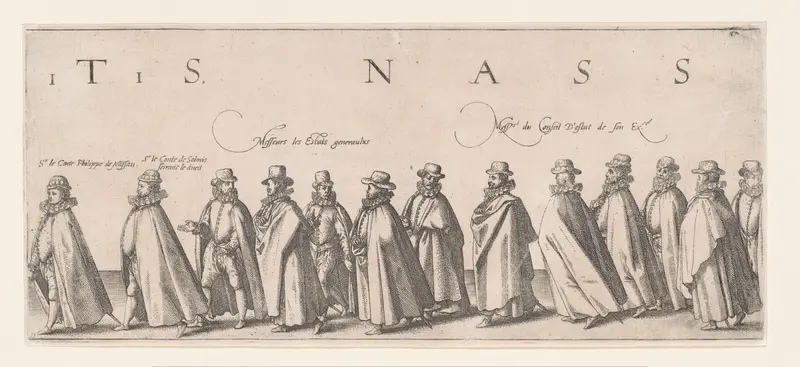 Begrafenisstoet van Willem van Oranje, blad 11 Wall Art by Willem Janszoon Blaeu - High-Resolution Digital Print