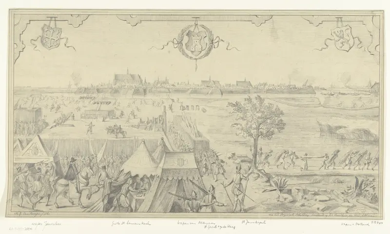 Beleg van Alkmaar in 1573, gezien vanuit het zuiden Wall Art by Unknown - High-Resolution Digital Print