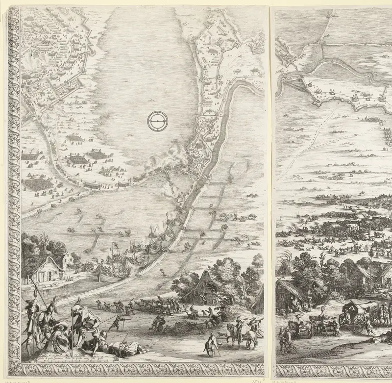Beleg van Breda, 27 augustus 1624-5 juni 1625 (deel linksonder) Wall Art by Israël Silvestre - High-Resolution Digital Print