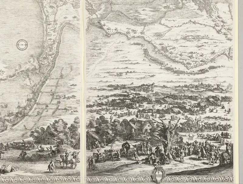 Beleg van Breda, 27 augustus 1624-5 juni 1625 (deel middenonder) Wall Art by Jacques Callot - High-Resolution Digital Print
