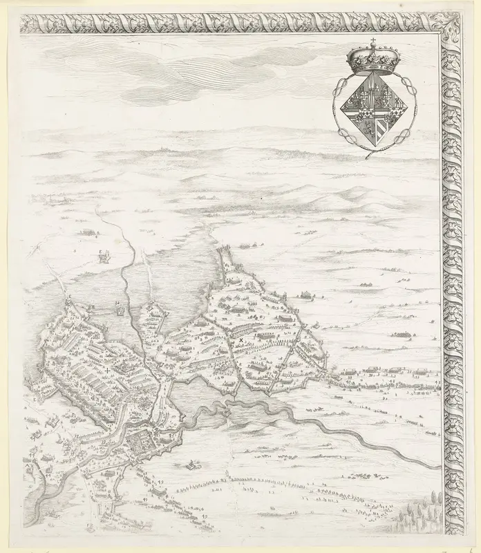 Beleg van Breda, 27 augustus 1624-5 juni 1625 (deel rechtsboven) Wall Art by Jacques Callot - High-Resolution Digital Print
