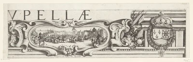 Beleg van La Rochelle, september 1627-oktober 1628 (randwerk, deel rechtsboven) Wall Art by Jacques Callot - High-Resolution Digital Print