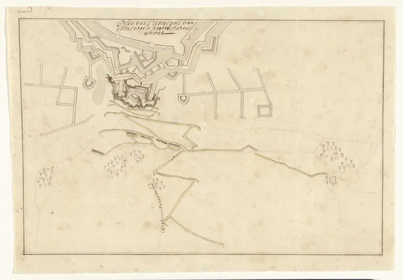 Beleg van Mons, 1709 Wall Art by Samuel Du Ry de Champdoré - High-Resolution Digital Print