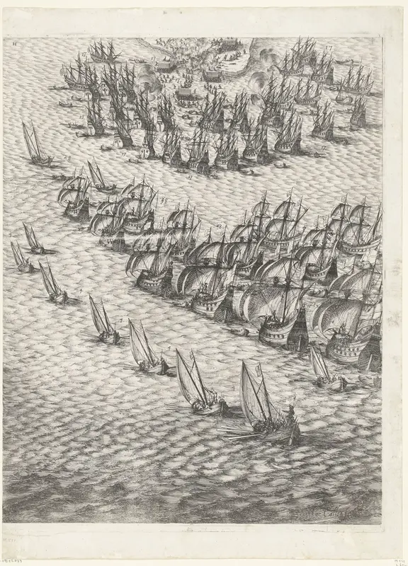 Beleg van Saint Martin op het Île de Ré, juli-november 1627 (centrale kaart, deel rechtsonder) Wall Art by Unknown - High-Resolution Digital Print