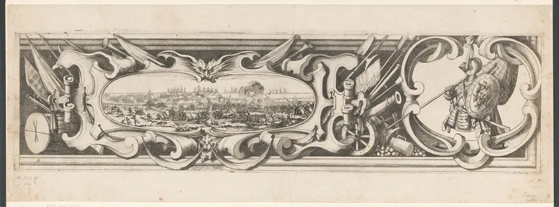 Beleg van Saint Martin op het Île de Ré, juli-november 1627 (randwerk, deel rechtsonder) Wall Art by Abraham Bosse - High-Resolution Digital Print