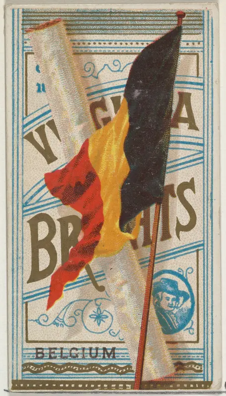 Belgium, from Flags of All Nations, Series 1 (N9) for Allen & Ginter Cigarettes Brands Wall Art by Allen & Ginter - High-Resolution Digital Print