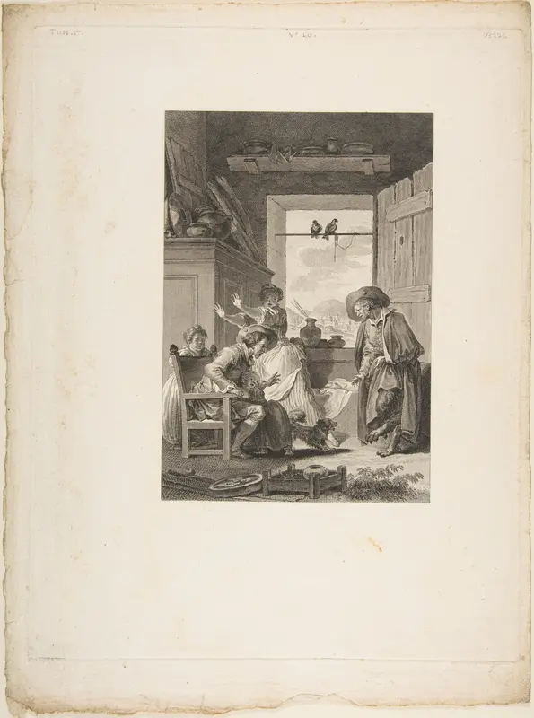 Belphegor, from "Contes et nouvelles en vers par Jean de La Fontaine.  A Paris, de l'imprimerie de  P. Didot, l'an III de la République, 1795"