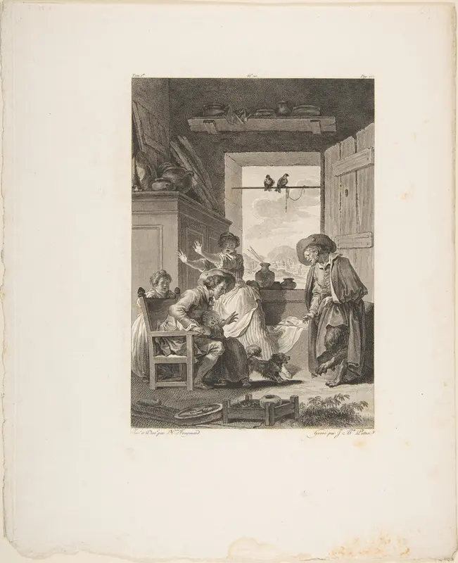 Belphegor, from "Contes et nouvelles en vers par Jean de La Fontaine. A Paris, de l'imprimerie de P. Didot, l'an III de la République, 1795"