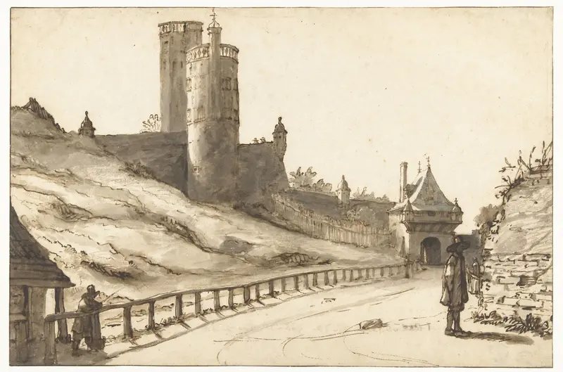 Belvedere en de Hoenderpoort te Nijmegen Wall Art by Lambert Doomer - High-Resolution Digital Print