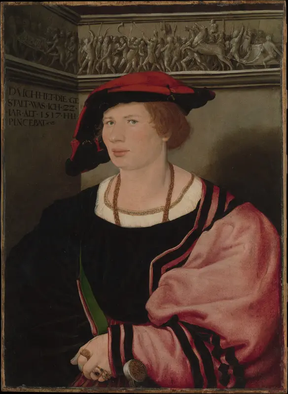 Benedikt von Hertenstein (born about 1495, died 1522) Wall Art by Hans Holbein the Younger - High-Resolution Digital Print