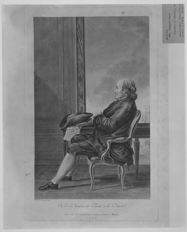Benjamin Franklin Wall Art by François Denis Née - High-Resolution Digital Print