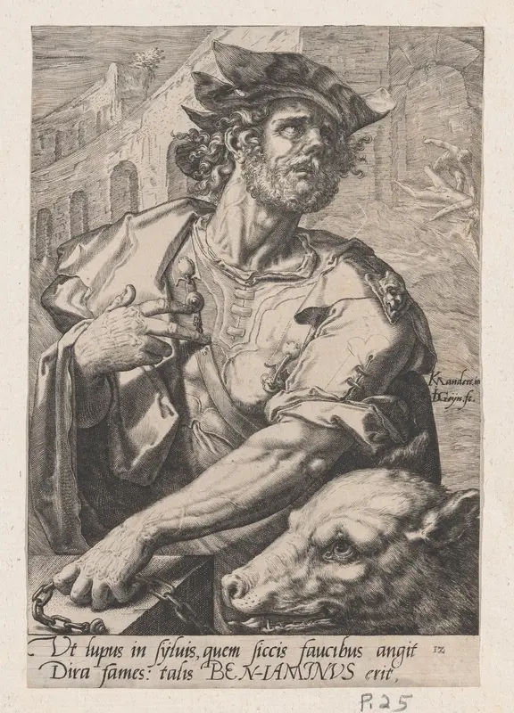 Benjamin, from The Twelve Sons of Jacob Wall Art by Jacques de Gheyn II - High-Resolution Digital Print