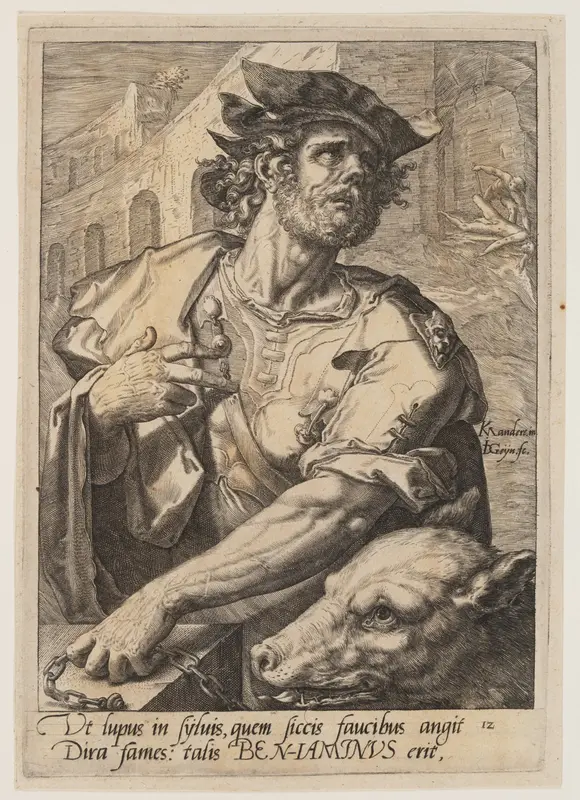 Benjamin, from The Twelve Sons of Jacob Wall Art by Jacob de Gheyn, II - High-Resolution Digital Print