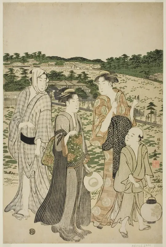 Benten Shrine in Shinobazu Pond Wall Art by Katsukawa Shunchô - High-Resolution Digital Print