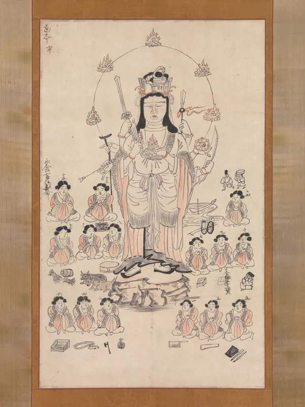 Benzaiten and Fifteen Attendants