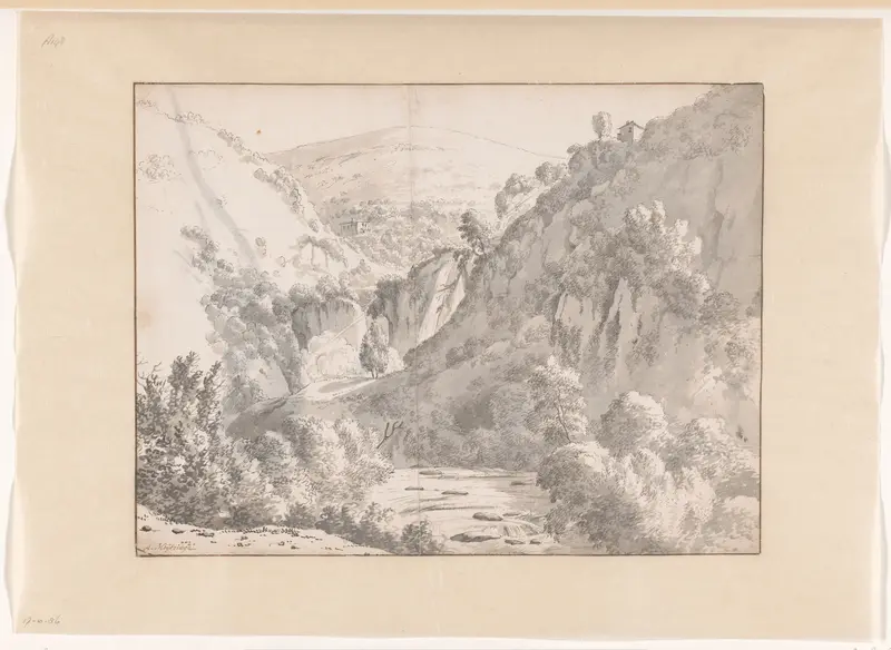 Bergachtig landschap Wall Art by Albert Meyering - High-Resolution Digital Print