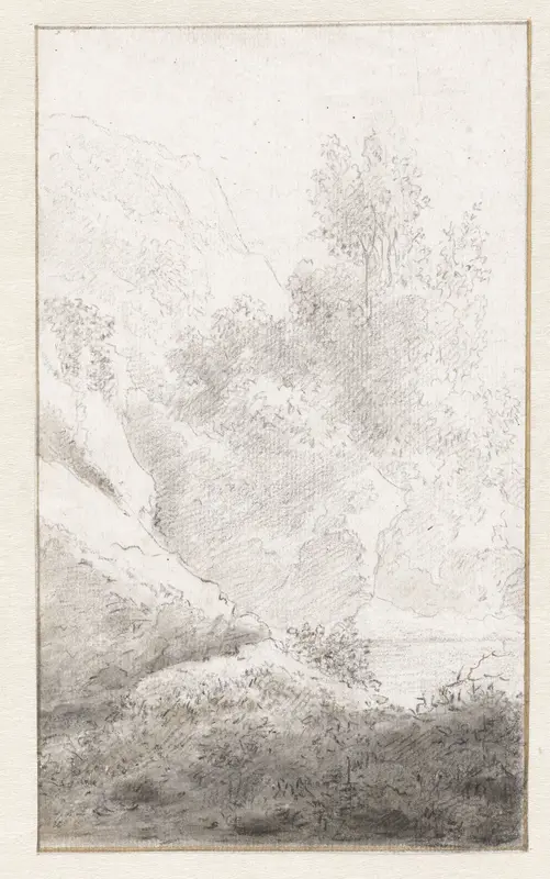 Bergachtig landschap met bomen Wall Art by Jan Vincentsz. van der Vinne - High-Resolution Digital Print