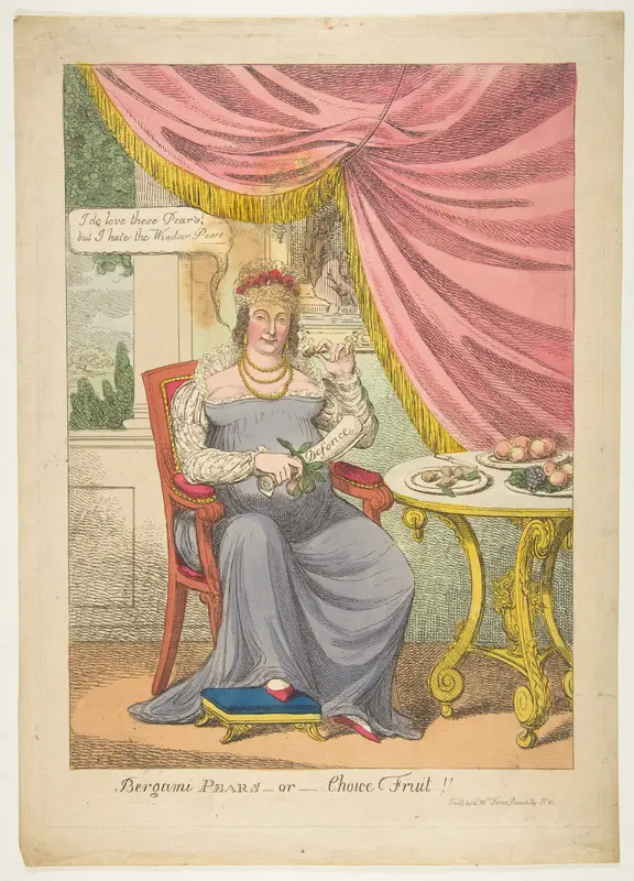 Bergami Pears–or–Choice Fruit !! Wall Art by Anonymous, British, 19th century - High-Resolution Digital Print