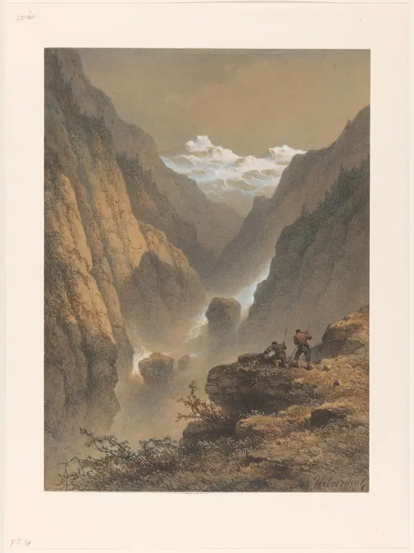 Berglandschap Wall Art by Johannes Hilverdink - High-Resolution Digital Print