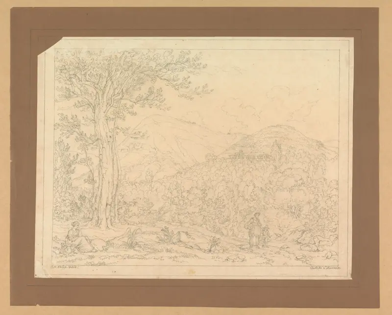 Berglandschap bij Castello al Mare Wall Art by Unknown - High-Resolution Digital Print