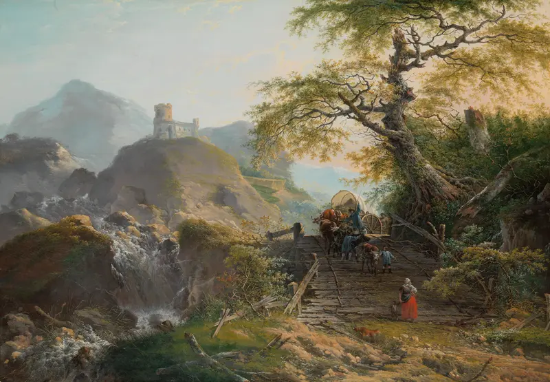 Berglandschap bij Düsseldorf Wall Art by Gerard van Nijmegen - High-Resolution Digital Print