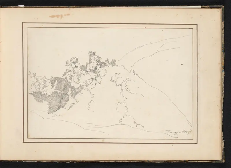 Berglandschap met ruïne Wall Art by Unknown - High-Resolution Digital Print