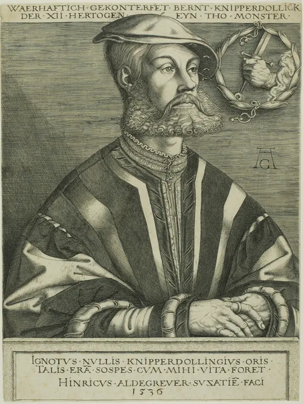 Bernard Knipperdolling Wall Art by Heinrich Aldegrever - High-Resolution Digital Print