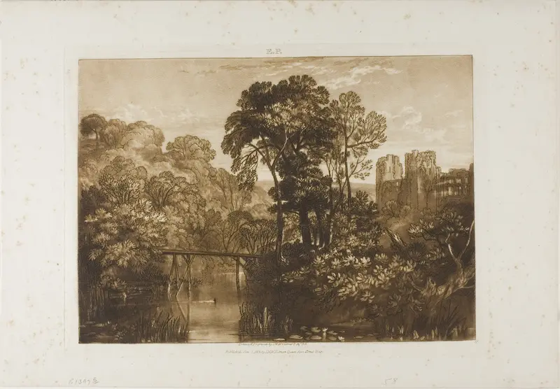 Berry Pomeroy Castle, plate 58 from Liber Studiorum