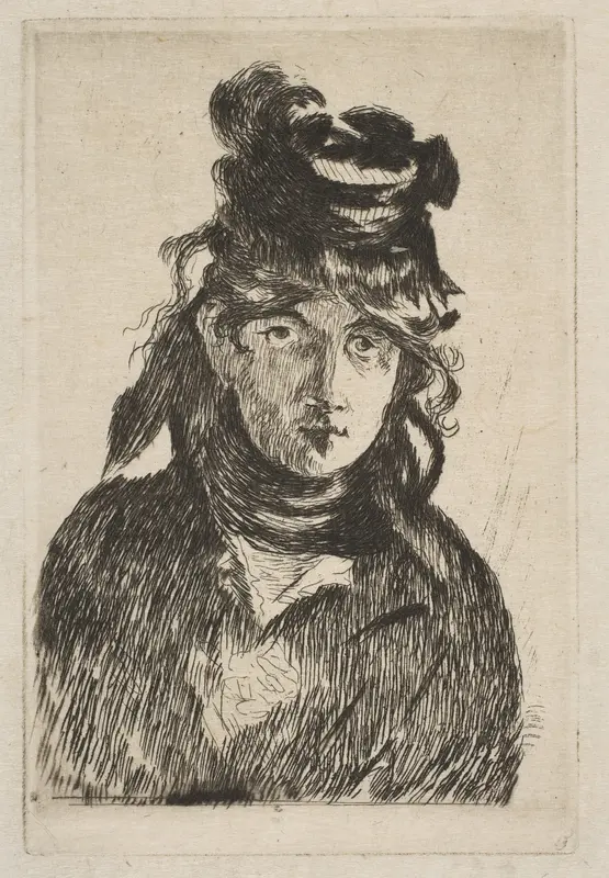 Berthe Morisot Wall Art by Edouard Manet - High-Resolution Digital Print