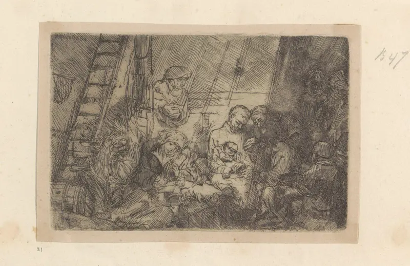 Besnijdenis in de stal Wall Art by Henry Louis Basan - High-Resolution Digital Print