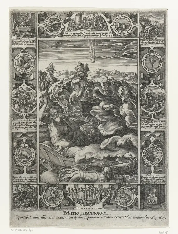 Bestraffing van het kwaad Wall Art by Marcantonio Raimondi - High-Resolution Digital Print