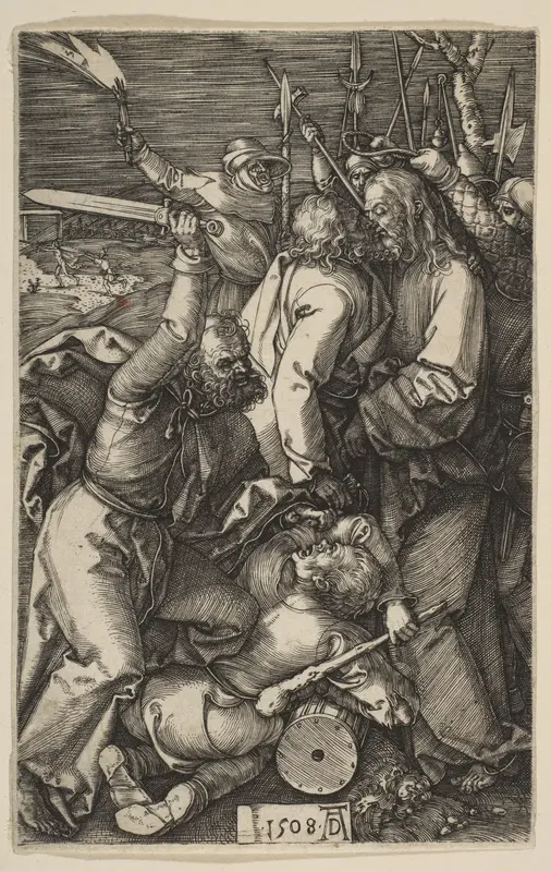 Betrayal of Christ, from "The Passion" Wall Art by Albrecht Dürer - High-Resolution Digital Print