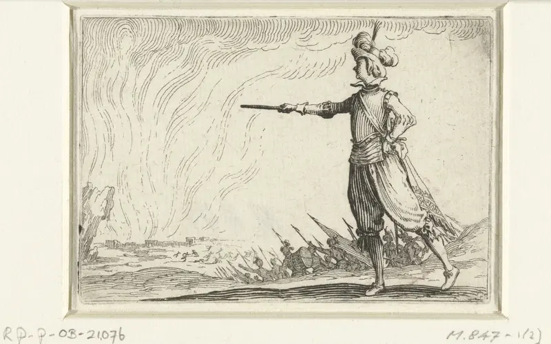 Bevelhebber te voet Wall Art by Jacques Callot - High-Resolution Digital Print