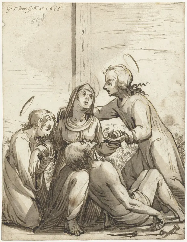 Bewening van het lichaam van Christus Wall Art by Unknown - High-Resolution Digital Print