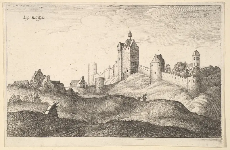 Beÿ Brüssels (Brussels), from "European Views" Wall Art by Wenceslaus Hollar - High-Resolution Digital Print